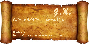 Göndör Marcella névjegykártya