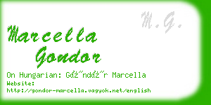 marcella gondor business card